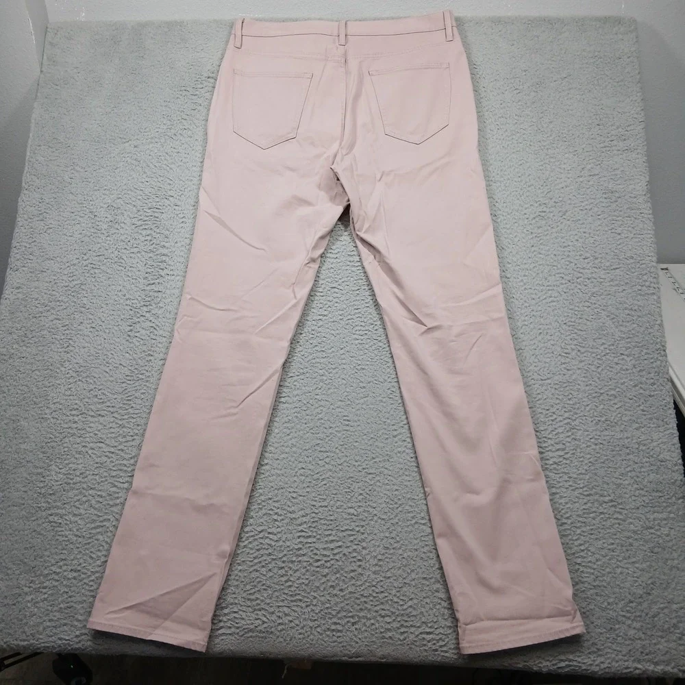Banana Republic‎ Traveler Pants Men's 35x36 Pink Slim Fit Stretch Cotton Chinos